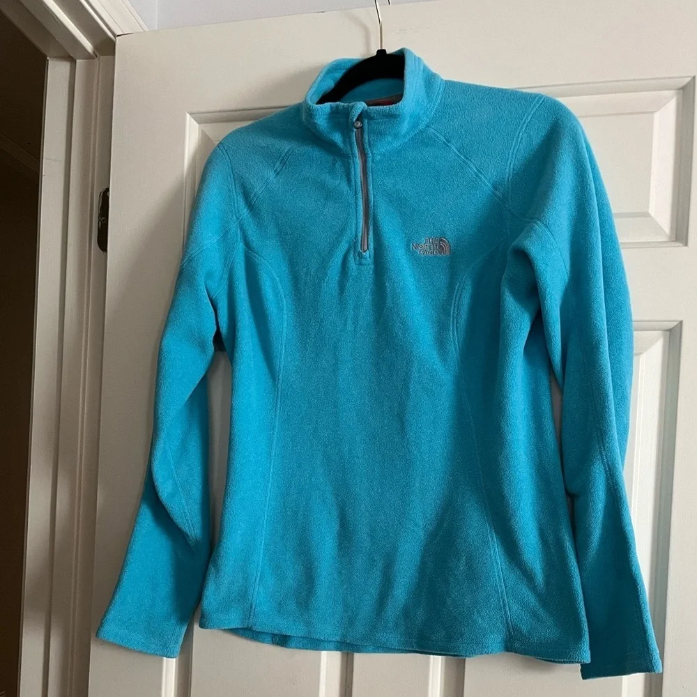 The North Face Blue Quarter‑Zip Pullover | Size S | Fleece Activewear Top